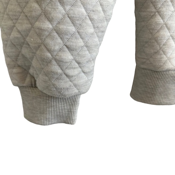 Marine Layer Corbet Quilted Hoodie Oatmeal Cream Grey Small - Picture 13 of 15